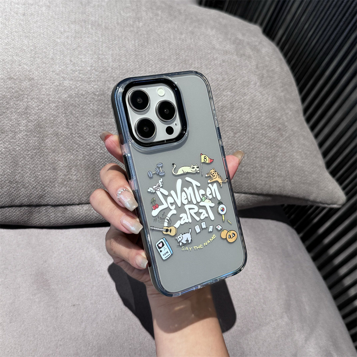 原创ins风英文动物适用iPhone16promax手机壳苹果16pro/13摇滚潮流12创意11全包防摔磁吸15小众保护套个性14