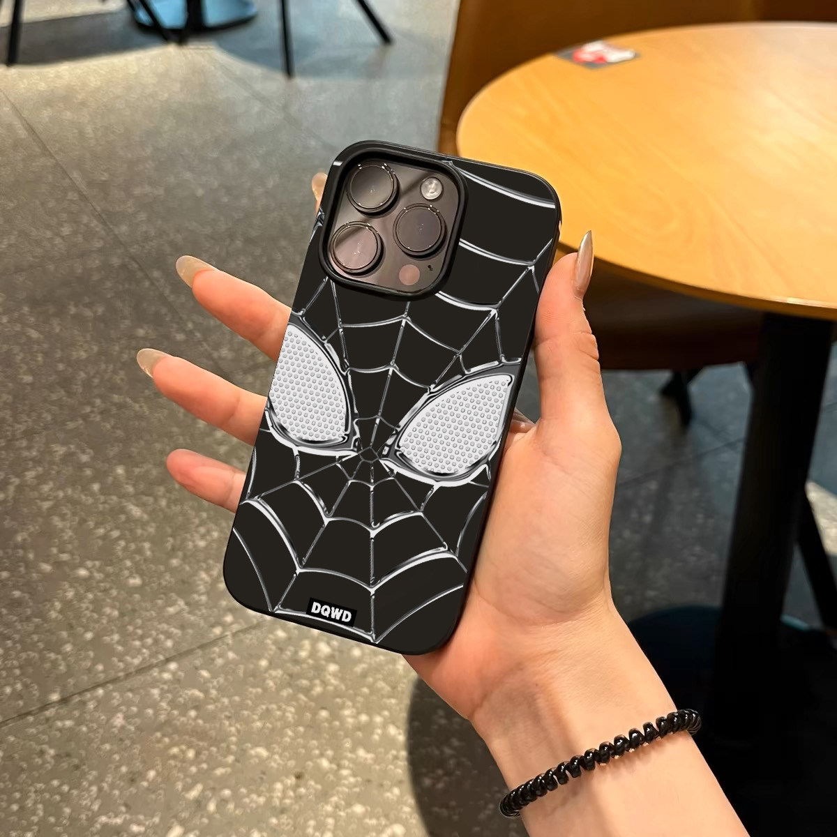 欧美小众个性漫威蜘蛛侠手机壳适用苹果16promax新款iphone14亮黑色15pro硅胶13磨砂12男11超薄x全包防摔软壳