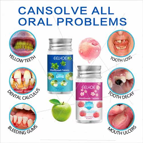 Mouthwash Tablets Bad Breath Stains Clean Teeth Fresh Breath - 图1