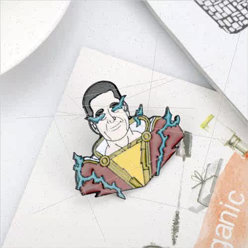Shazam avatar cartoon pin badge 沙赞头像卡通胸针徽章 - 图1