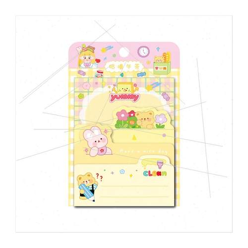 Sweet Tea Diary Scene Sticky Notes Fresh Cute Sticky Notes M - 图3
