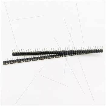 2.54MM Pitch ngle Row Double Row Round Hole Pin Female 1*40P