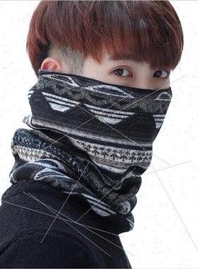Autumn and winter padded enlarged scarf men Korean fashion s