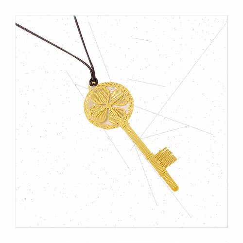 Metal bookmarks Chinese  ancient  gold-plated brass skeleton - 图3