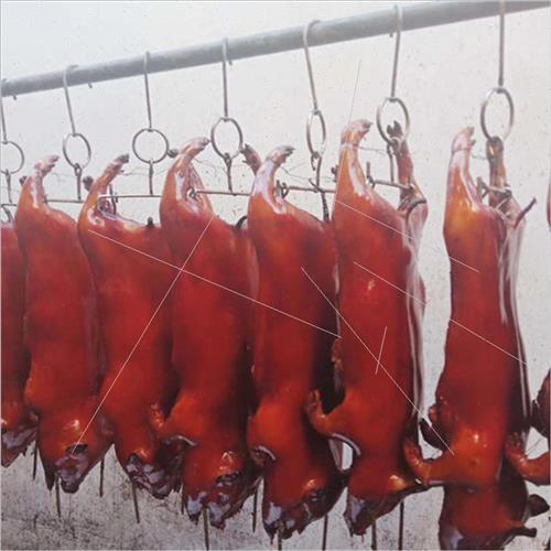 Stainless Steel Suckling Pig Hooks Thickened Square with Hoo - 图0