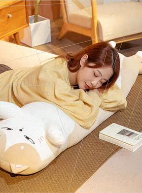 Cartoon cat long pillow plush toys 适用 girls home cushion s