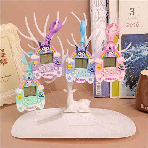 Cute cartoon Kulome multi-function mini game machine pendant - 图0