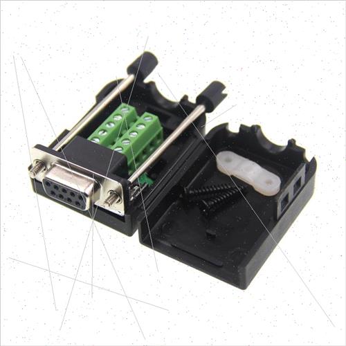 DB9 Male Female Solderless Serial Cable Adaptor with Shell 4 - 图2