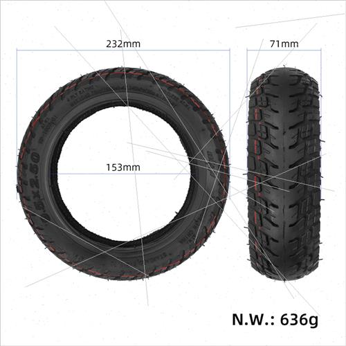 Ulip9.5*2.50 off-road vacuum tire Maverick KQI3 electric sco - 图0