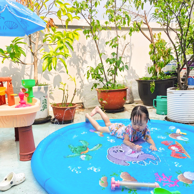 儿童户外戏水玩向日葵充气喷水花柱子夏季庭院幼儿园草坪戏水设备,淘宝优惠券,粉丝福利购,淘宝优惠卷