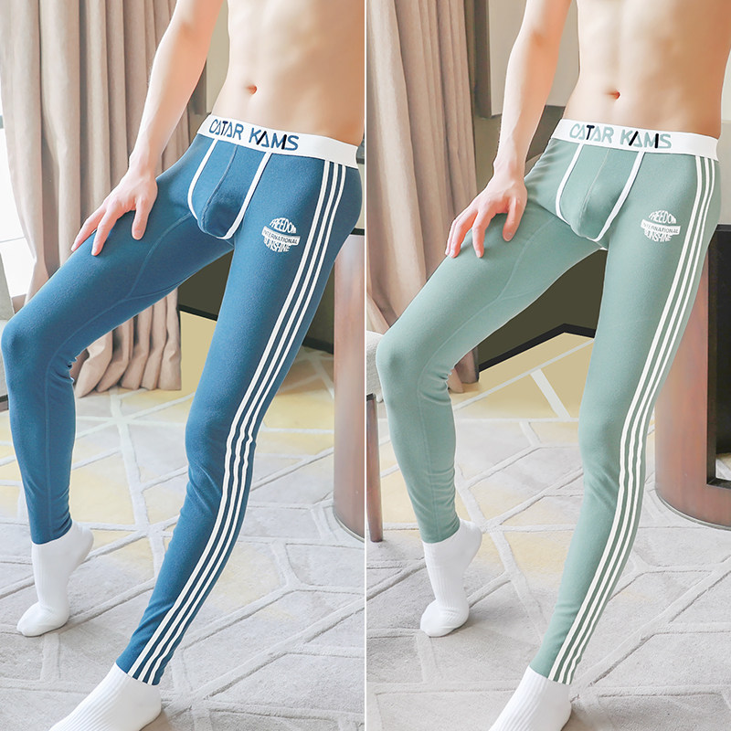 秋裤男士薄款秋冬季绒裤男生保暖裤衬裤潮流棉毛裤紧身打底裤线裤,淘宝优惠券,粉丝福利购,淘宝优惠卷