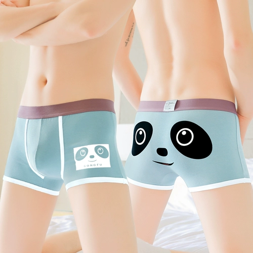 Хлопковые милые трусы, комфортные дышащие летние тонкие мультяшные штаны