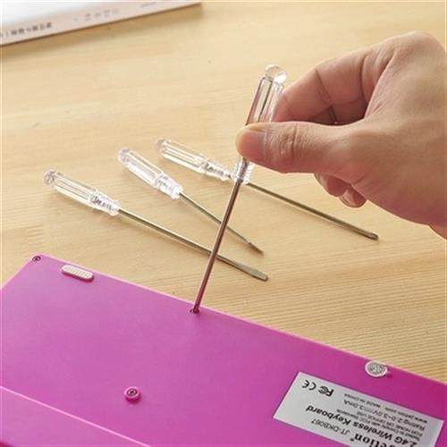 3 inch 6.5CM Phillips Screwdriver Crystal Clear Hle Toy Give - 图1