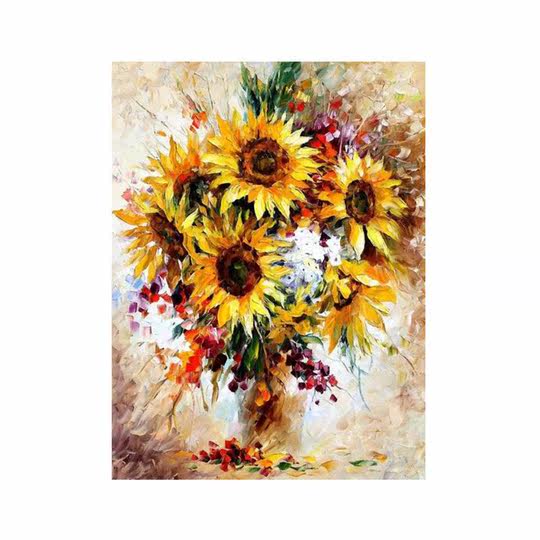 Diamd painting full  new oil painting sunflower modern livin