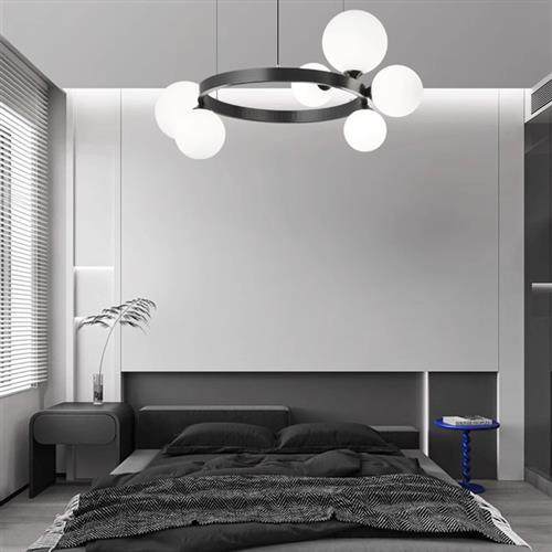 French cream wind magic bean chelier Scinavian er cozy livin - 图1