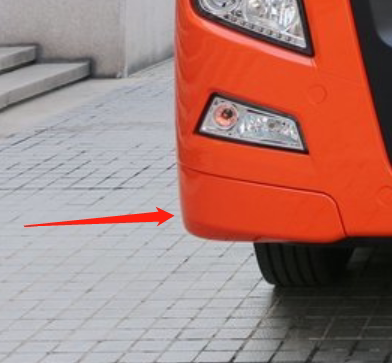 适配重汽汕德卡杠包角C7HG7保险杠包角装饰板牵引钩堵盖配件 - 图2