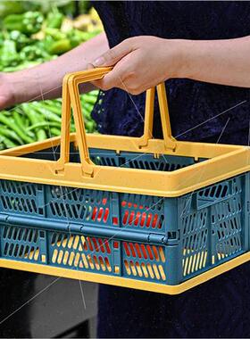Portable Food Snacks Storage Basket Picnic Grocery Storage B