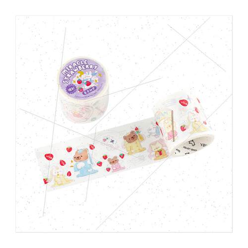 Laser washi tape Miracle Berry Cute Animal Strawberry Decora - 图3
