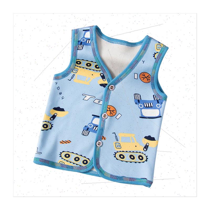 Children warm undershirt padded thickened boys girls shoulde - 图3