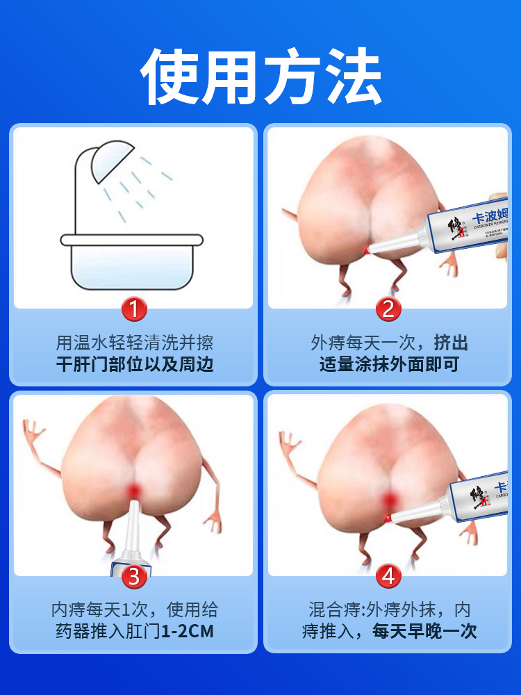 修正消痔凝胶肛门瘙痒痔疮冷敷凝胶混合痔内外用痔疮膏HX3 - 图1