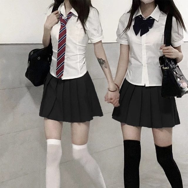 Summer preppy waisted white shirt for women plus size