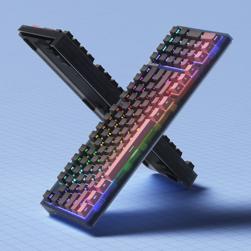 腹灵FL980 V2 Pro无线蓝牙有线三模侧刻正刻98配列97游戏机械键盘 - 图3