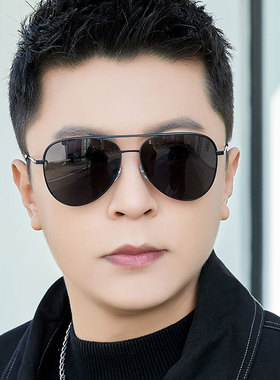 时尚双梁偏光太阳镜男士开车专用