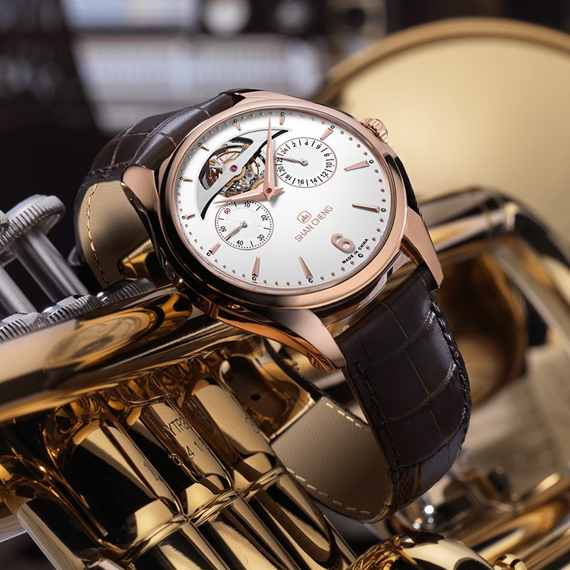 2019新品山城男士复古休闲全机械表 山城手表国产腕表