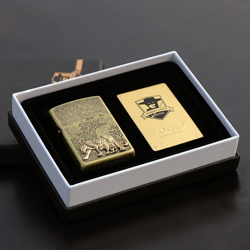 Медная ретро старомодная зажигалка на керосине, креативная ветрозащитная мужская нашивка