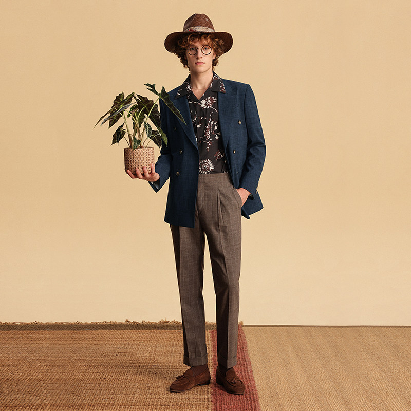 JDV奥莱旗舰店春秋折扣新品藏青色西装百搭戗驳领双排扣西服外,淘宝优惠券,粉丝福利购,淘宝优惠卷