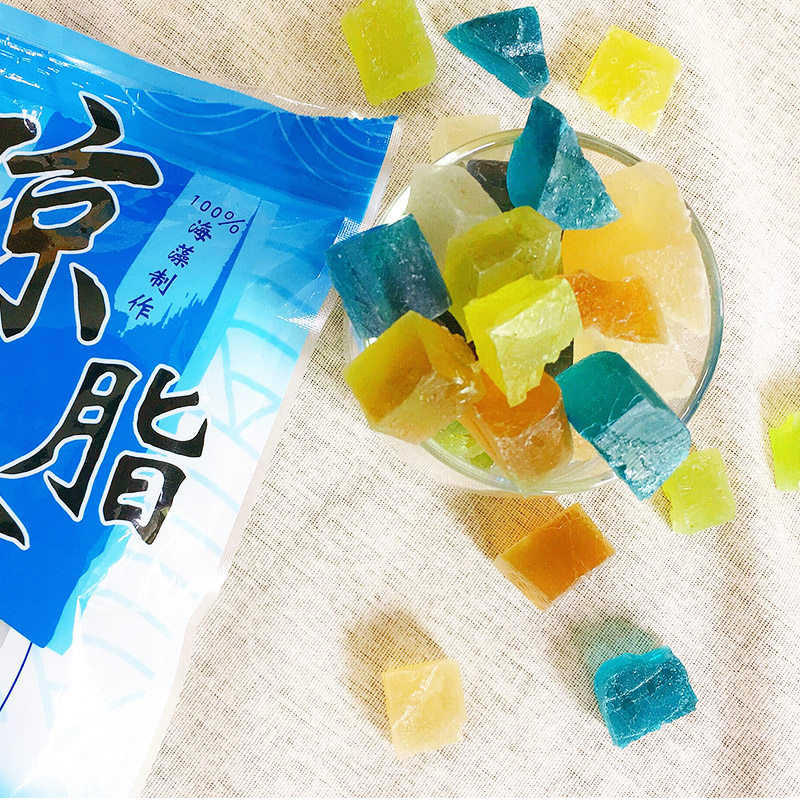 烘焙食用天然干琼脂琥珀糖纯琼脂条 彩色沙漠琼脂