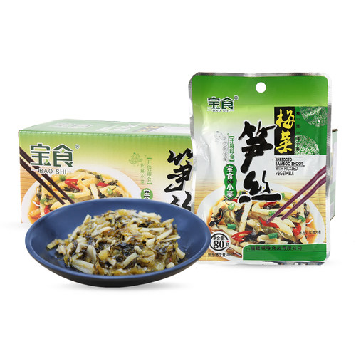 福建宝食梅菜笋丝酱菜咸菜宏绿下饭菜腌菜酸菜榨菜80g - 图3