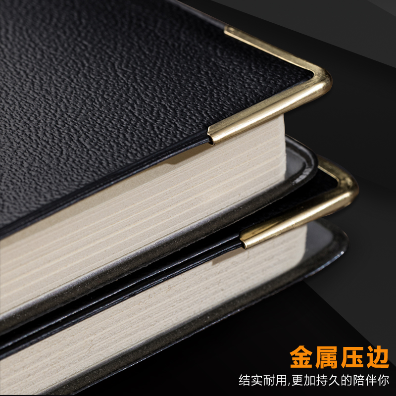 Morning light leather business office meeting minutes book