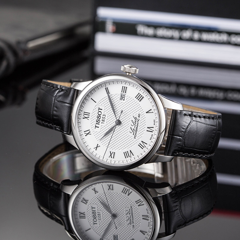 tissot正品男力洛克皮带白盘男表 UNIONLUXURY海外瑞士腕表