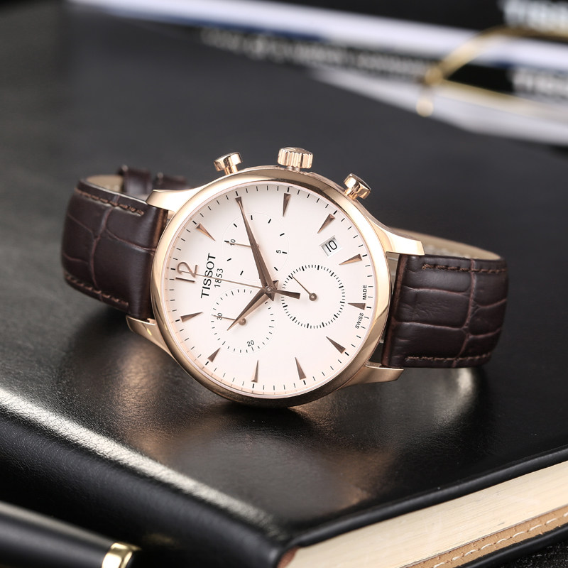 tissot正品男俊雅皮带复古石英表 UNIONLUXURY海外瑞士腕表