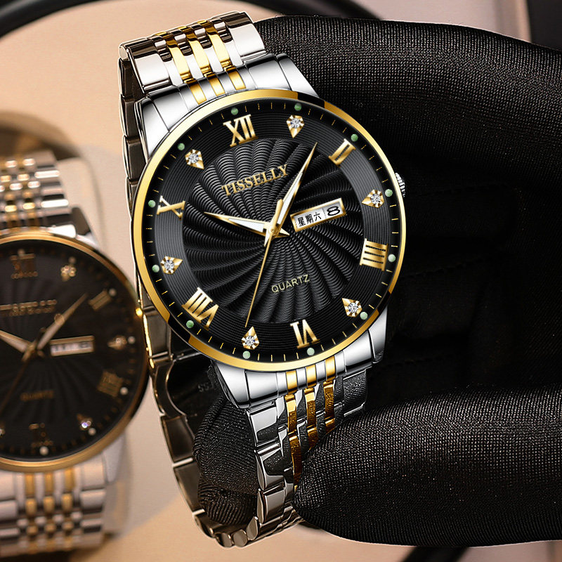 瑞士超薄大气男士防水正品全机械表 tisselly蒂西尼国产腕表