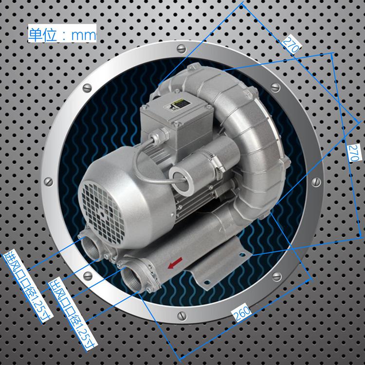550w塔峰无极调速工业小型除尘风机高压吸风机颗粒收集装置0.55kw-图1