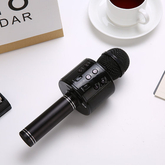 K song microphone microphone audio integrated wireless Bluetooth TV children singing national home KTV voice changing family