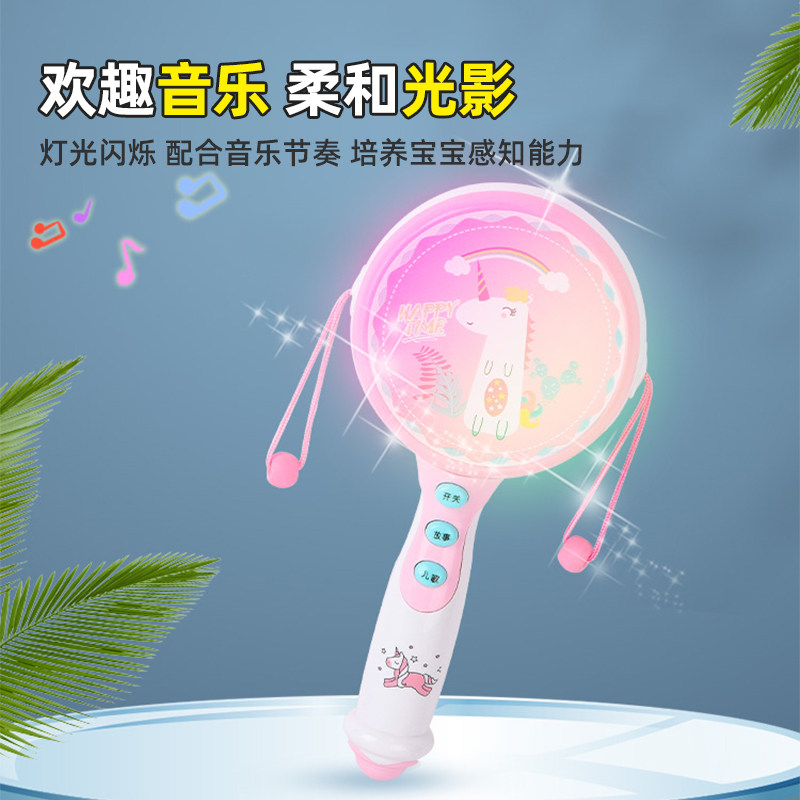 婴幼儿拨浪鼓婴儿宝宝摇晃波浪鼓玩具早教故事摇摇鼓儿童0到6个月,淘宝优惠券,粉丝福利购,淘宝优惠卷