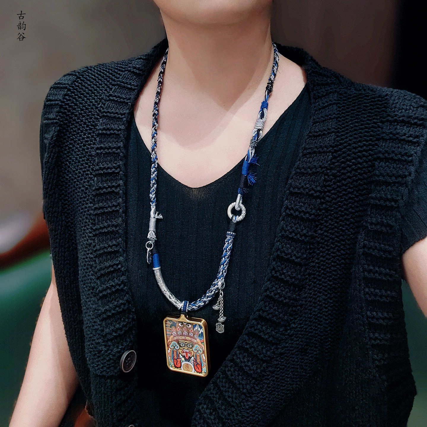 原创设计藏式手工编绳银饰项链吊坠绳翡翠玉佩新中式挂绳男女通用,淘宝优惠券,粉丝福利购,淘宝优惠卷