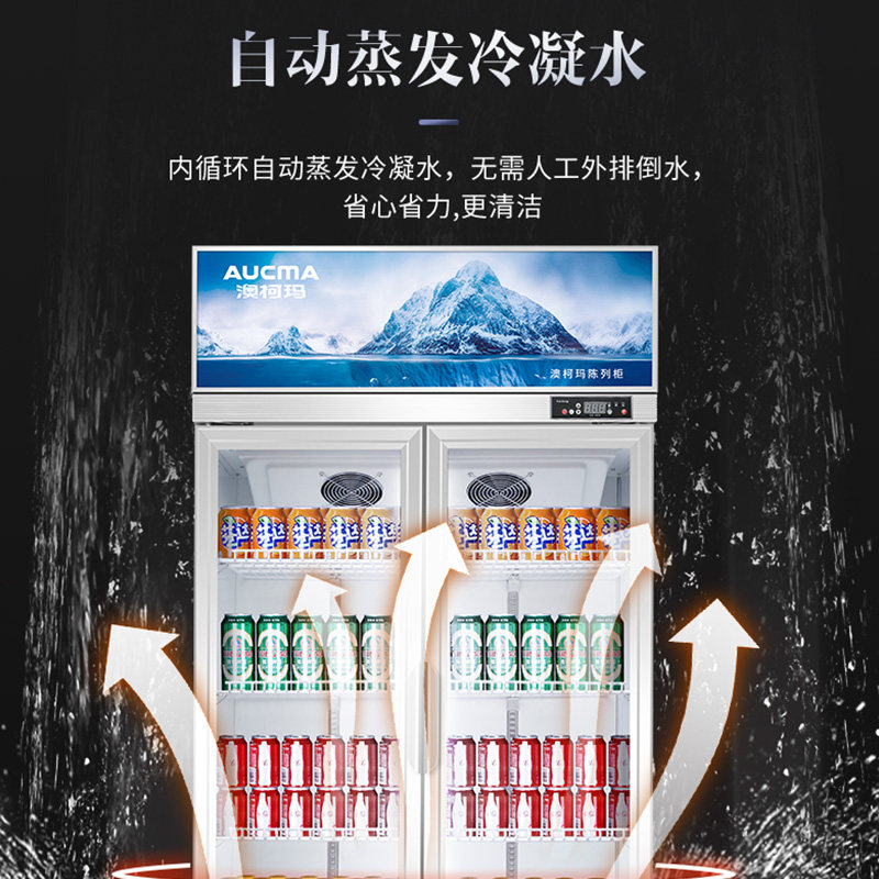 澳柯玛风冷展示柜商用立式保鲜冰箱 澳柯玛商用展示柜