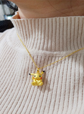 皮卡丘吊坠项链礼物女