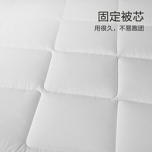 富安娜被子四季被学生宿舍透气纤维春秋四季被芯磨毛冬厚二合一被 - 图3