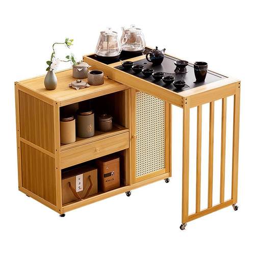 移动茶桌小茶台烧水壶一体家用2025新款客厅泡茶桌子阳台高端茶几 - 图3