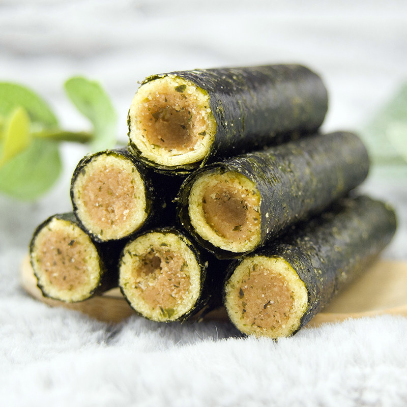 肉松夹心脆12卷独立包装即食海苔卷 冰火食品海苔系列
