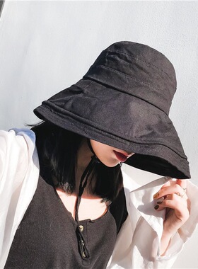 Big-edge fisherman hat on both side大沿渔夫帽防晒
