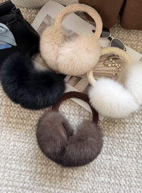 冬季狐狸毛耳暖女保暖防冻