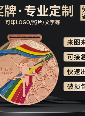 母亲节线上跑马拉松金属奖牌定制运动会纪念奖牌定做游戏周边奖章