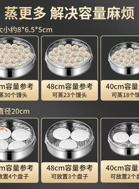商用蒸笼新款多层电蒸锅蒸屉电蒸笼家用大容量蒸箱蒸饺不锈钢小型