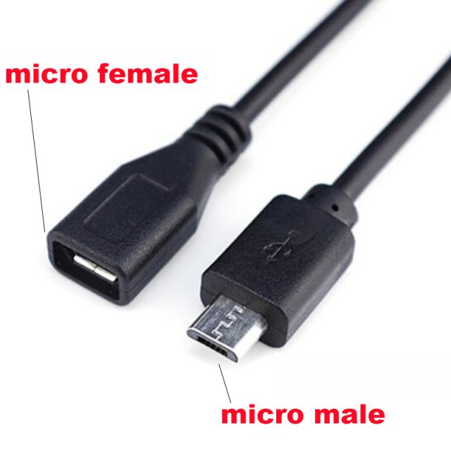 Micro USB 2.0 A Female Male Jack Charging Connector Cable 4 - 图2